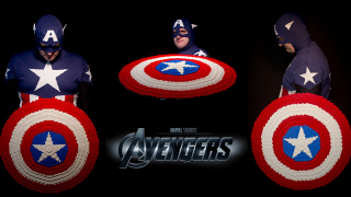 Illustration for article titled Nerdgasm Alert: Full Size Lego Avengers Props!